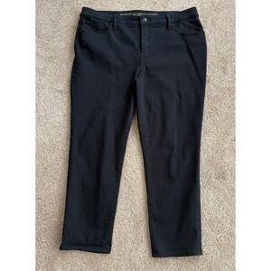Chico's So Slimming Girlfriend Jeans Women 2P (US 12/14P) Black Slim‎ Leg Ankle